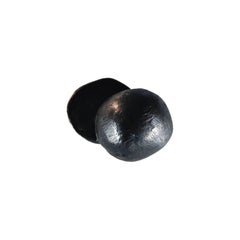 Sculpted Solid Blackened Cast Brass Milo Drawer Pull Hardware