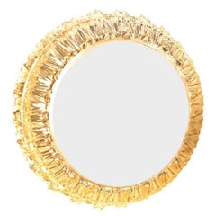 German Illuminated Glass Mirror or Flush Mount