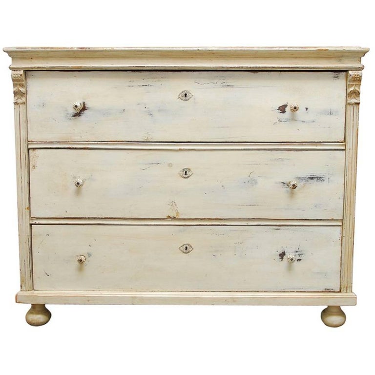 19th Century Gustavian Pine Chest Of Drawers For Sale At 1stdibs