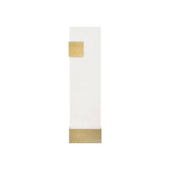 Contemporary Vertical Brass and Alabaster 003 Sconce by Orphan Work, 2017 1