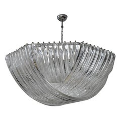 Gorgeous Murano Curved Crystal Chandelier