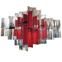 Monumental Kinoptic Metal Wall Sculpture by Rafe Affleck, Pasadena, 1968 10