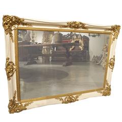 Painted Giltwood Louis XV Style Mirror
