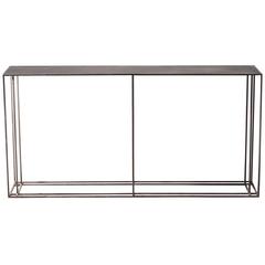 Loft Binate Contemporary Art Deco Minimal Steel Metal Console Table 5