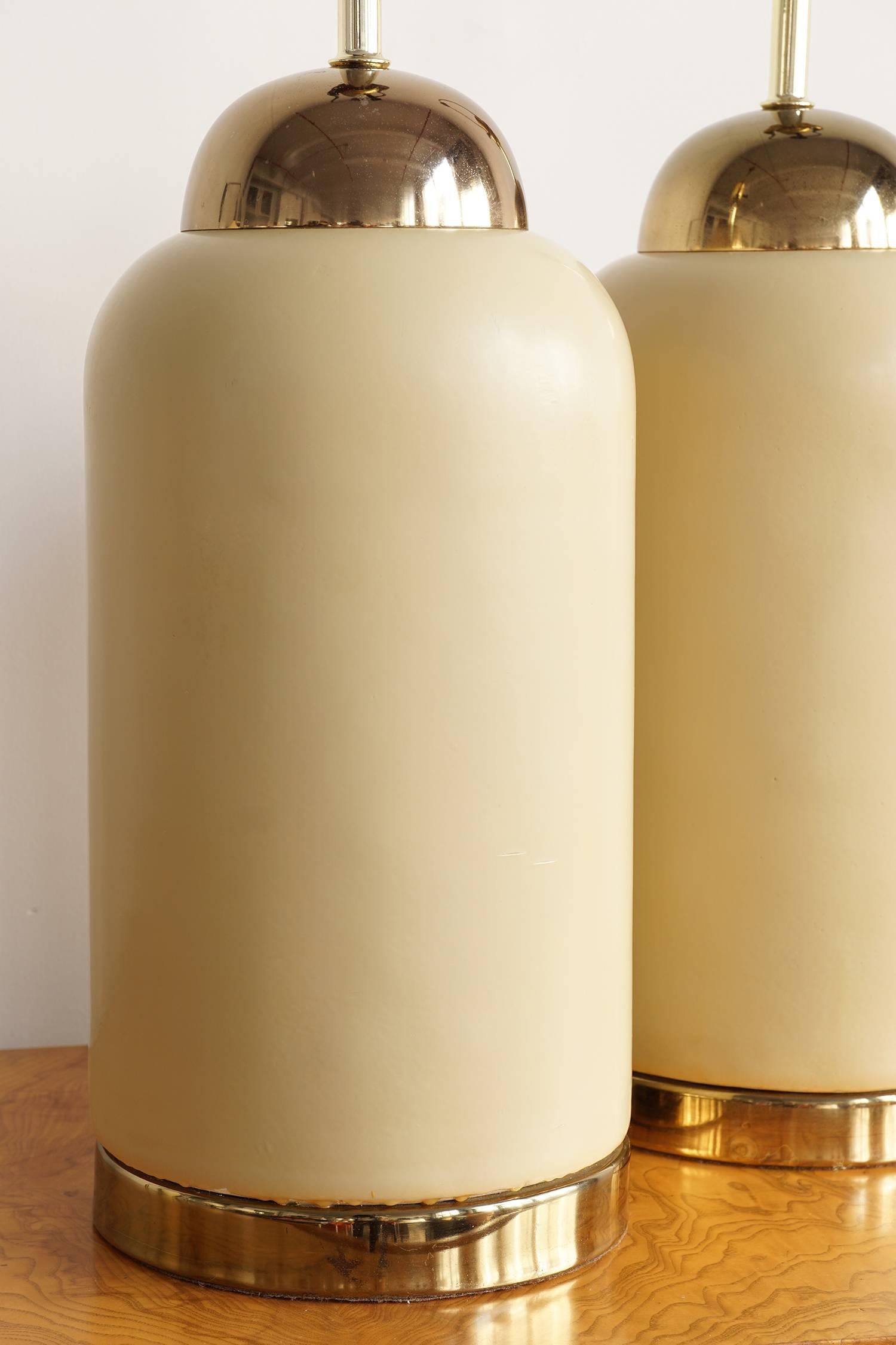 Late 20th Century Art Deco Inspired Ceramic Lamps