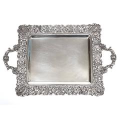 Fabulous Rocaille Sterling Tray