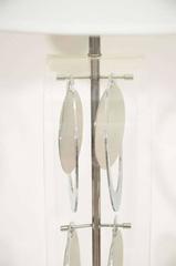 Pair of Chrome and Acrylic Lamps by Laurel