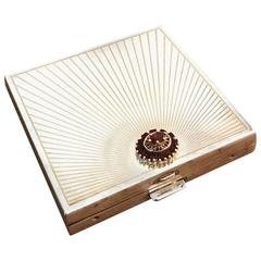 Art Deco Sterling Silver Compact Case by Cartier 8