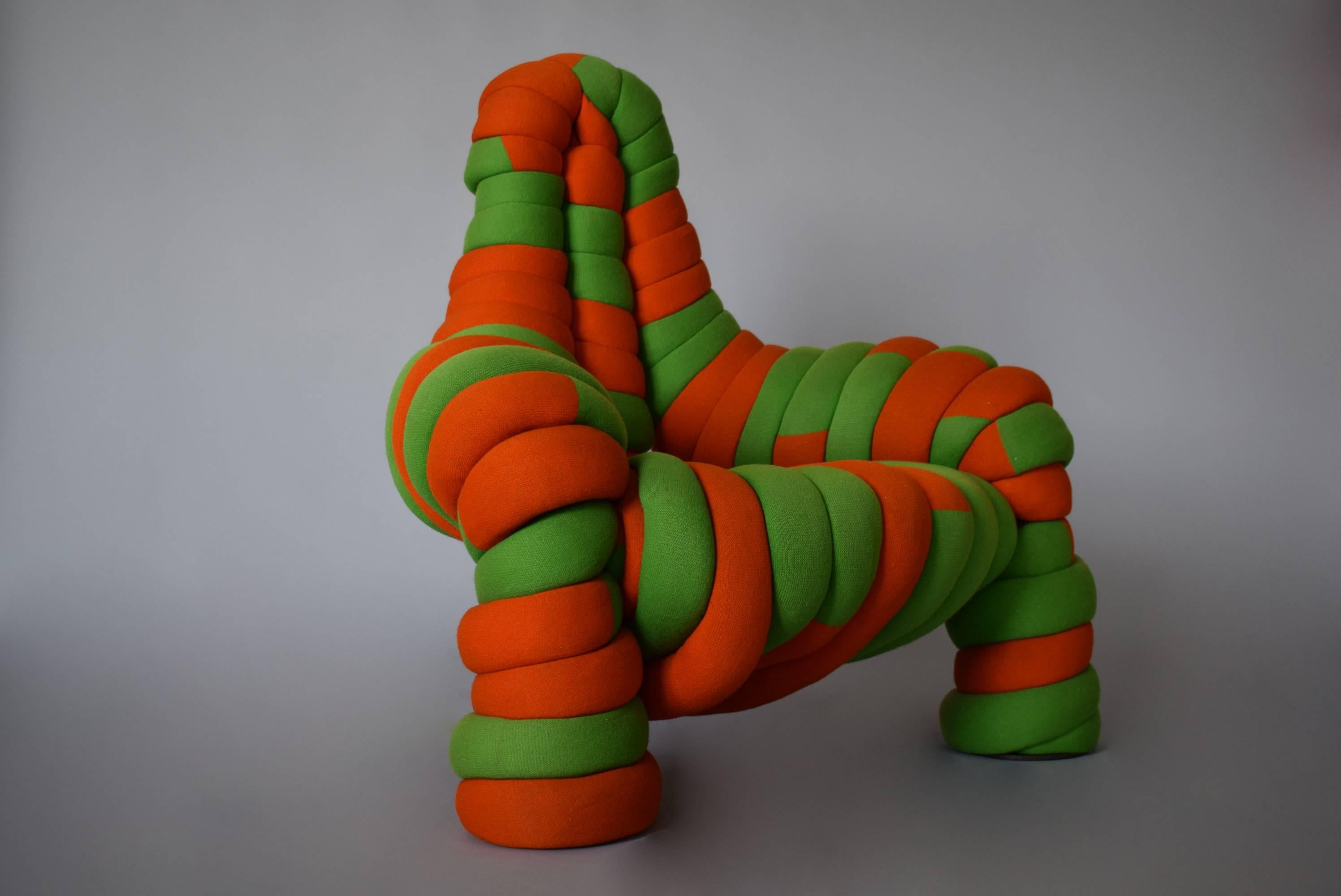 Three Legged Chair by John Makepeace and Ann Sutton Pop Art Sculpture In Excellent Condition For Sale In London, GB