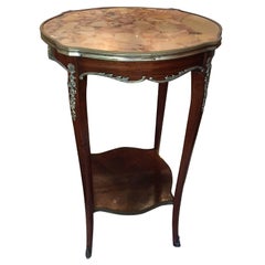 Louis XV Style Gilt and Marble-Top Gueridon or Side Table, Early 20th Century