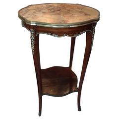 Louis XV Style Gilt and Marble-Top Gueridon or Side Table, 19th Century 11