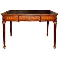 19th Century French Ormolu Bronze Desk with Leather Top 7