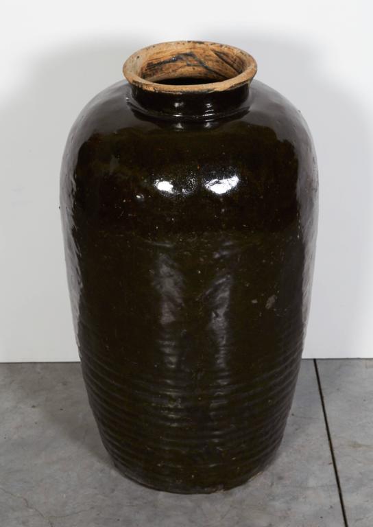 Large Antique Chinese Ceramic Wine Jar For Sale at 1stDibs chinese