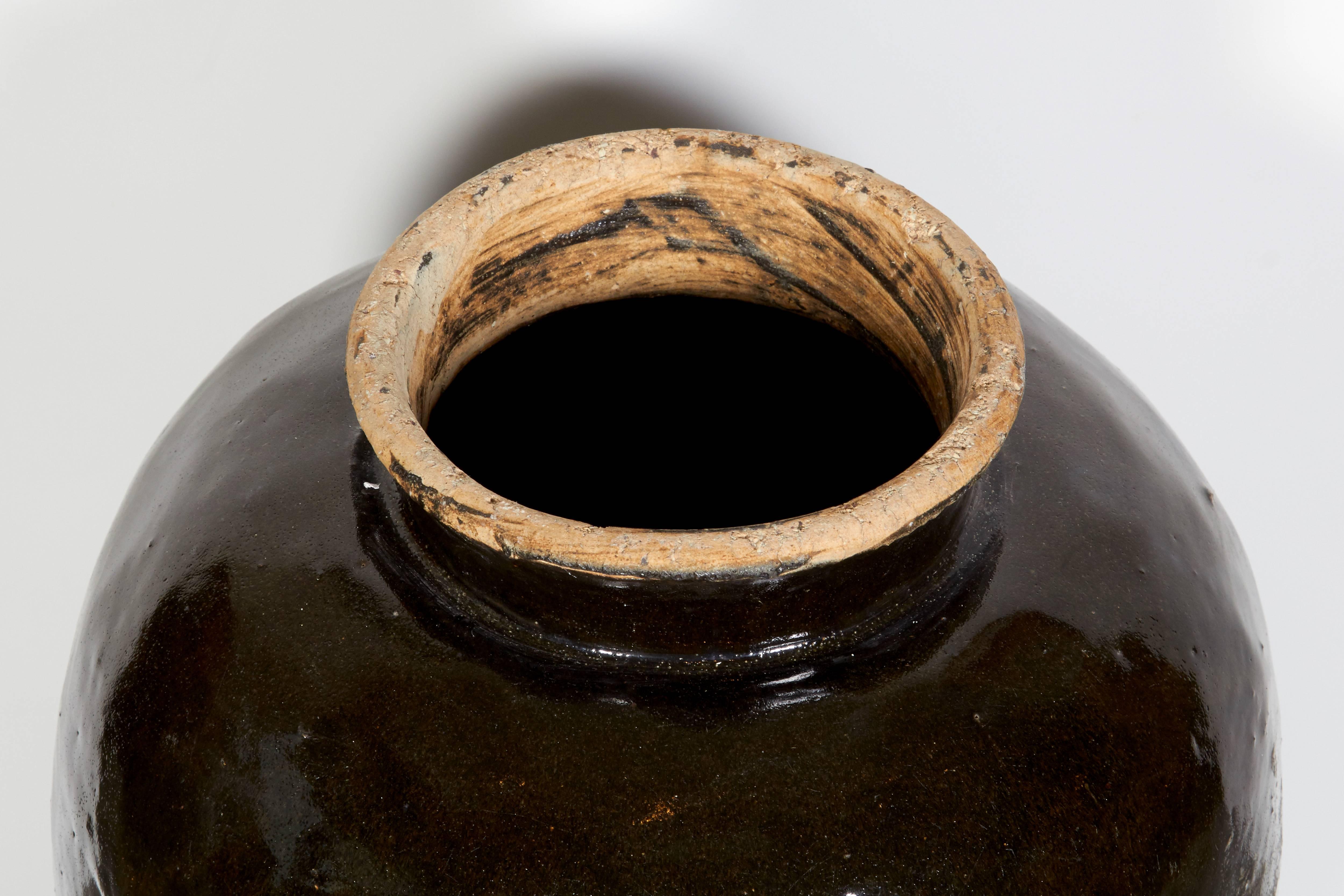 Großes antikes chinesisches Keramik-Weinkrug (20. Jahrhundert) im Angebot
