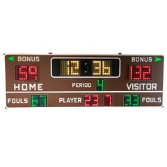 Massive Fair Play 1970s Basketball Scoreboard