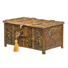 Antique Bronze Decorative Box Baroque Style
