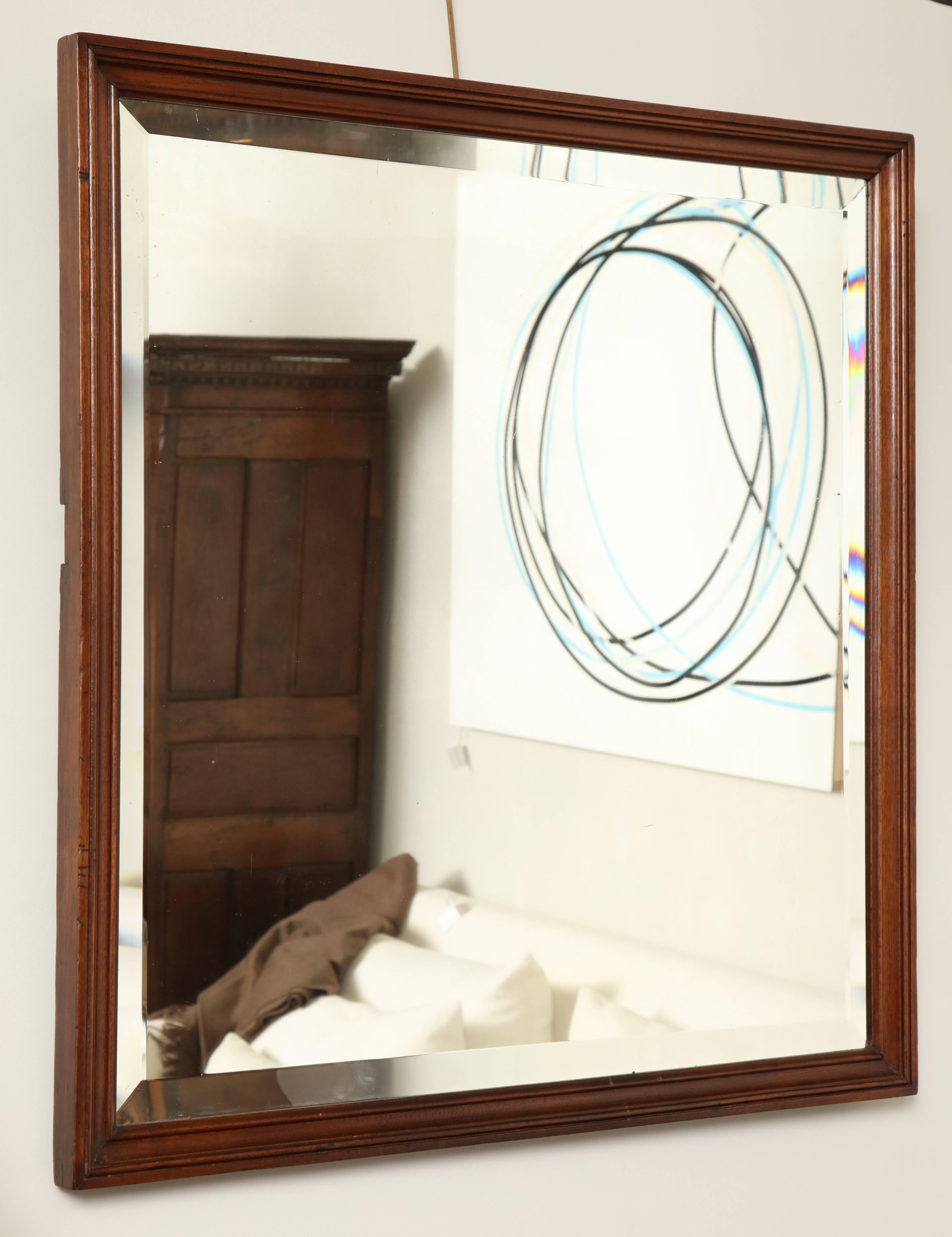 American Late 19th Century Mahogany Mirror For Sale