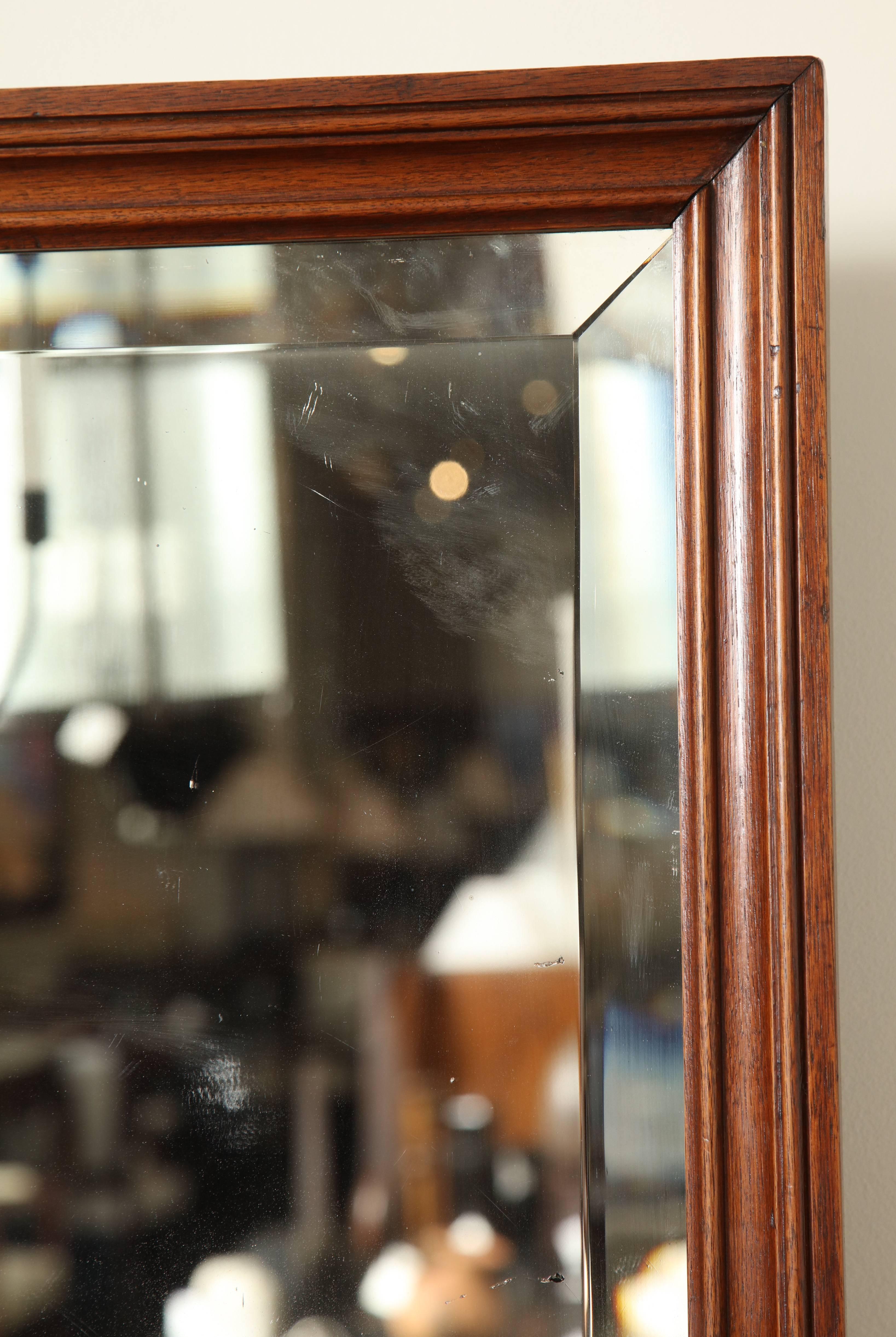 Late 19th Century Mahogany Mirror For Sale 3