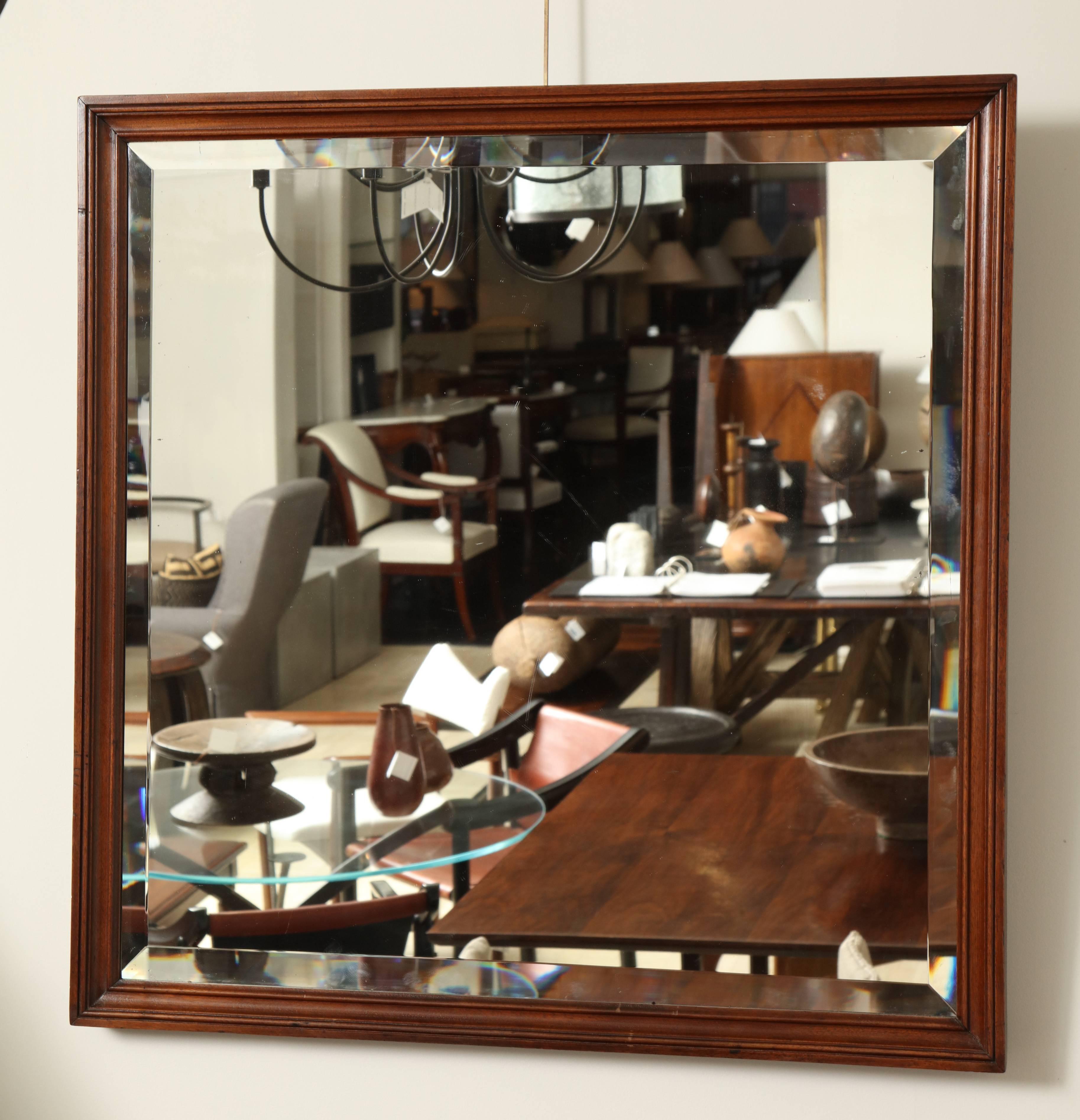 Late 19th Century Mahogany Mirror For Sale 2