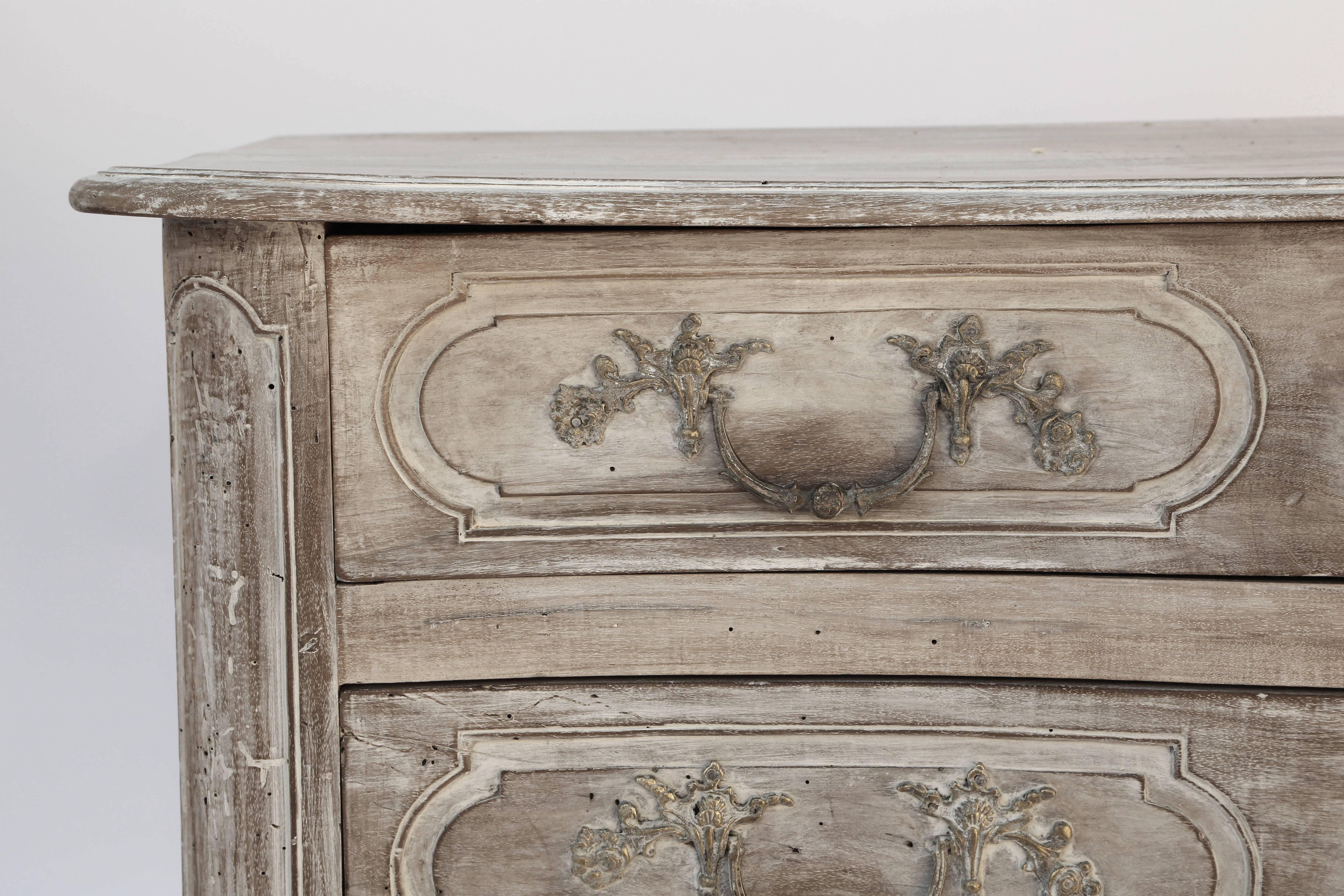 18th Century Bleached Walnut Commode 4