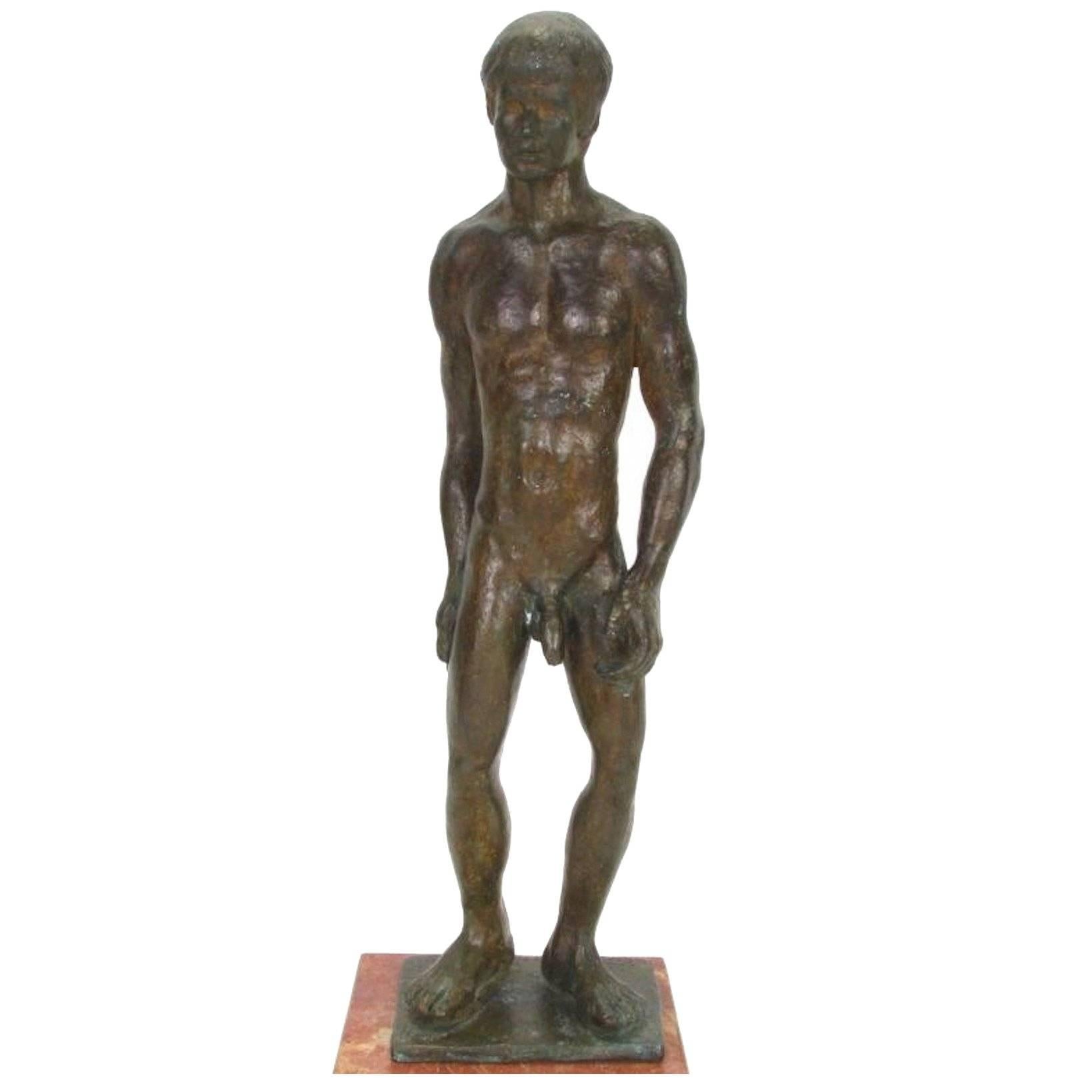 Roger Hubert, "Summer Morning" Bronze Sculpture, 1974 For Sale