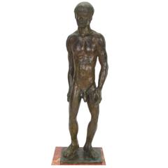 Bronze Sculpture of a Nude Male, "Summer Morning" 1974 10