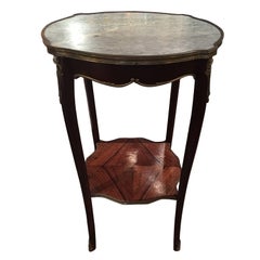 Louis XV Style Gilt and Marble-Top Gueridon or Side Table, Early 20th Century