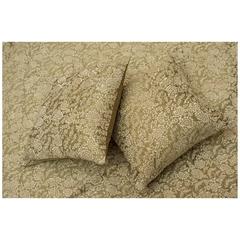 Elegant Embroidered Silk Bedspread, Full of Pillows 2