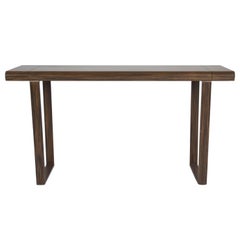 French Modern Macassar Wood Console Table, Restored, circa 1970s