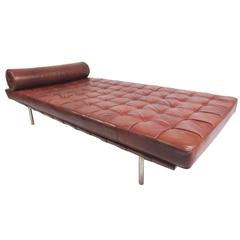 Vintage Ludwig Mies van der Rohe Leather Daybed for Knoll Associates