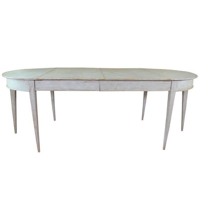 19th Century Swedish Gustavian Period Extension Dining Table