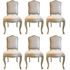 Set of Six 19th Century Louis XV Dining Chairs