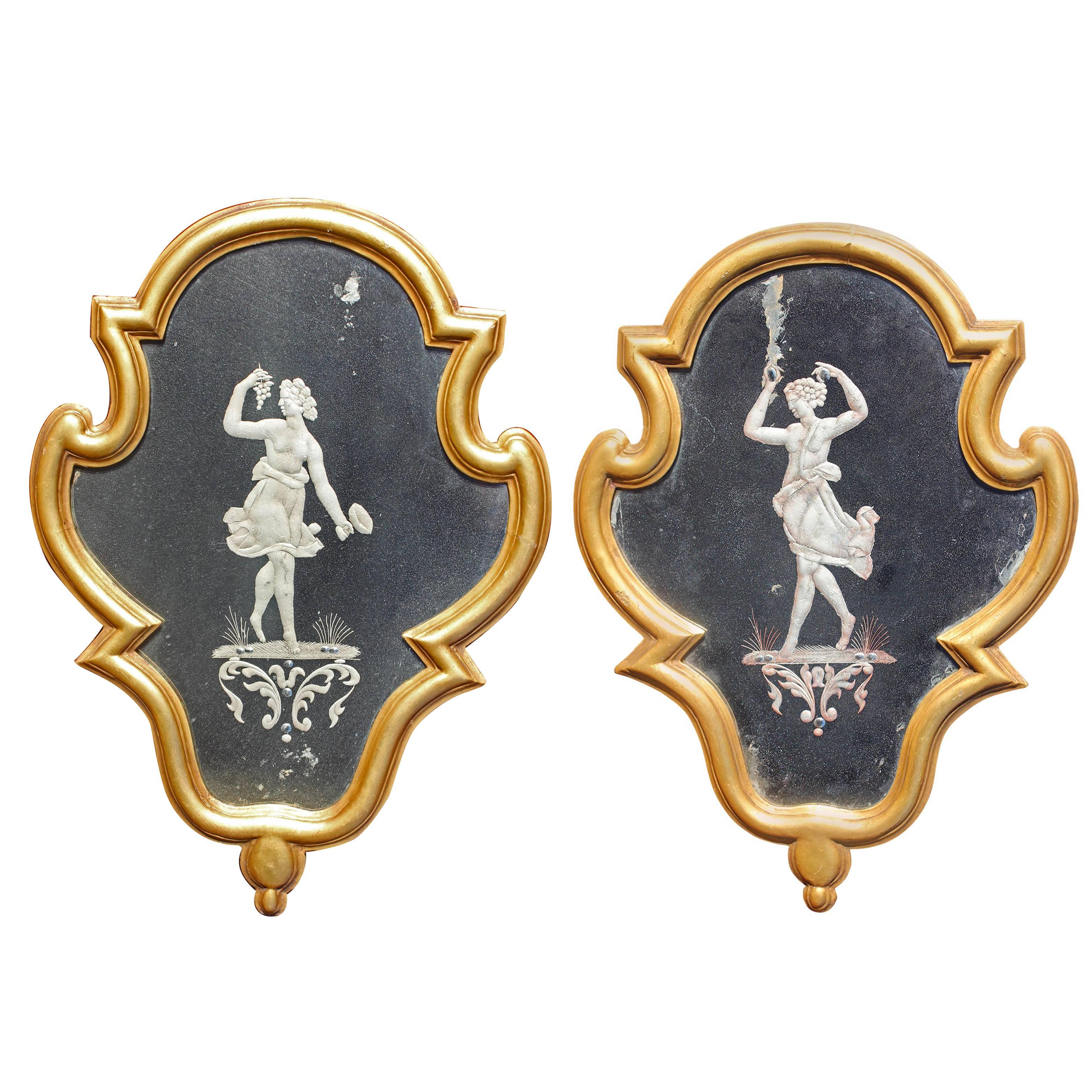 Pair 18th Century Venetian Mirrors