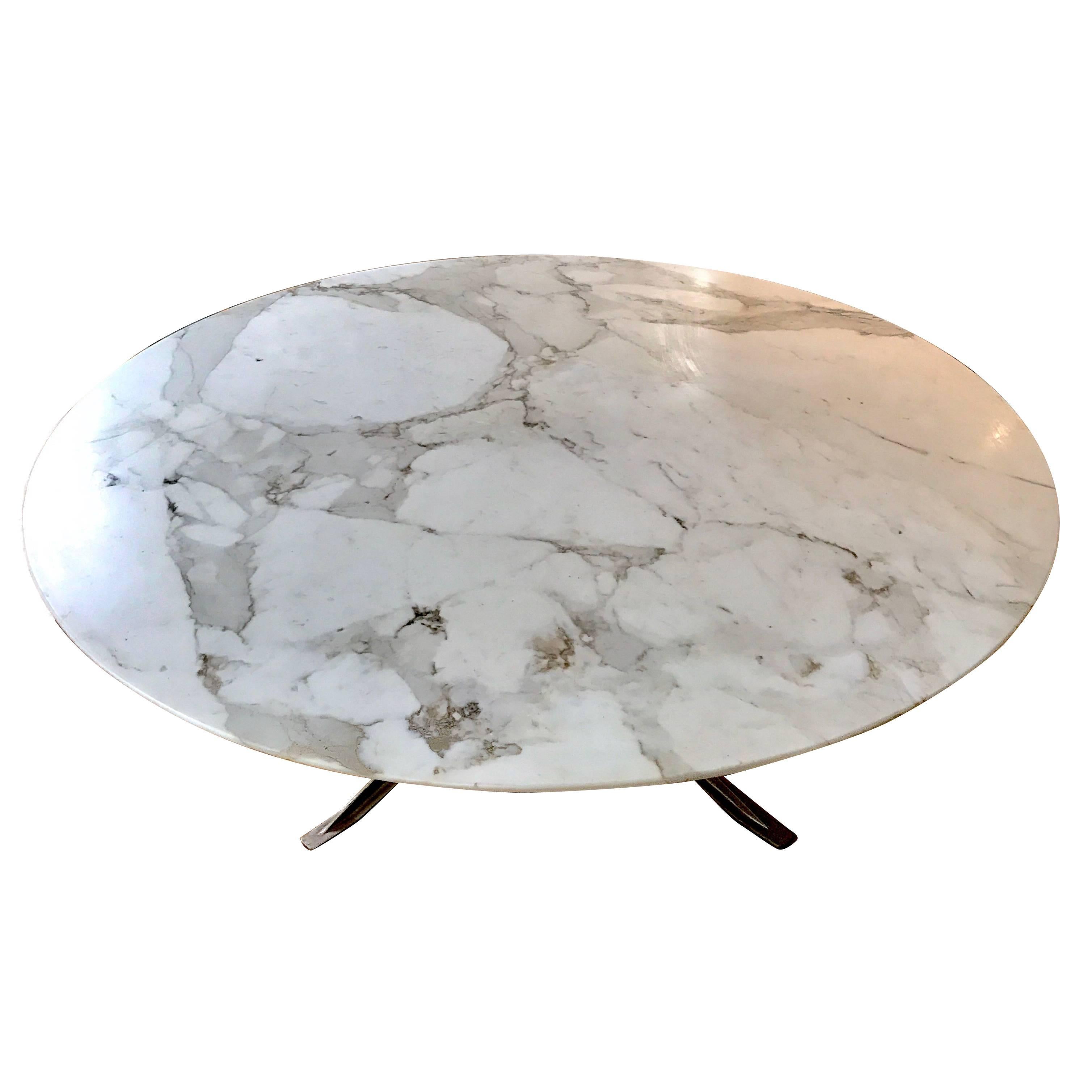Exceptional Knoll Marble Dining Table at 1stDibs