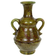 Moroccan Green Glazed Terracotta Jars