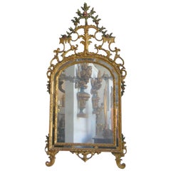 Italian Painted and Giltwood Mirror