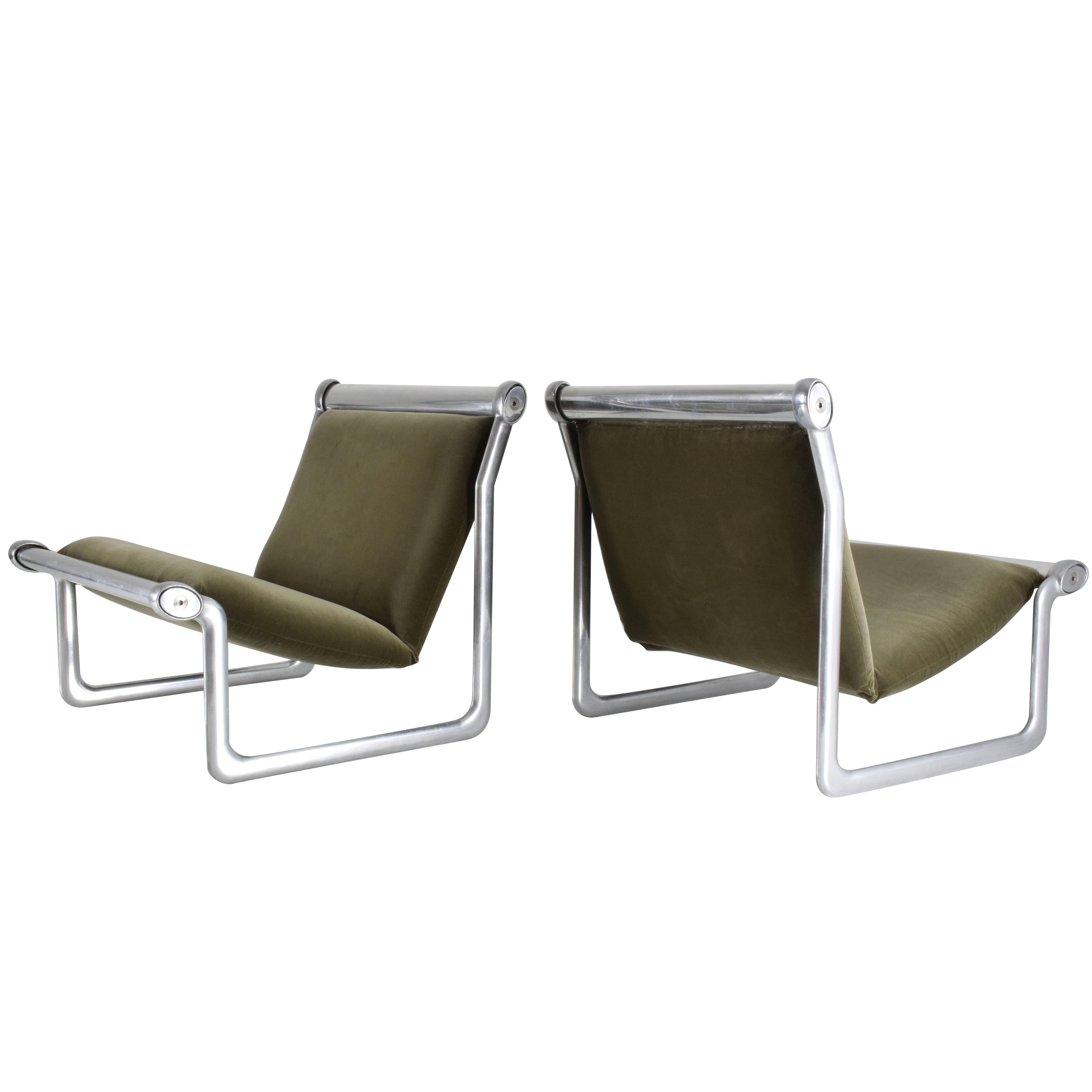Pair of Vintage  Lounge Chairs by Hannah Morrison for Knoll, 1970's