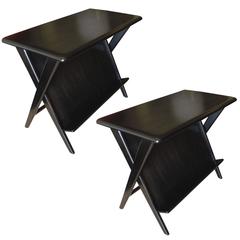 Pair of Mid-Century Modern Heywood-Wakefield Night Stands or Magazine Tables 2