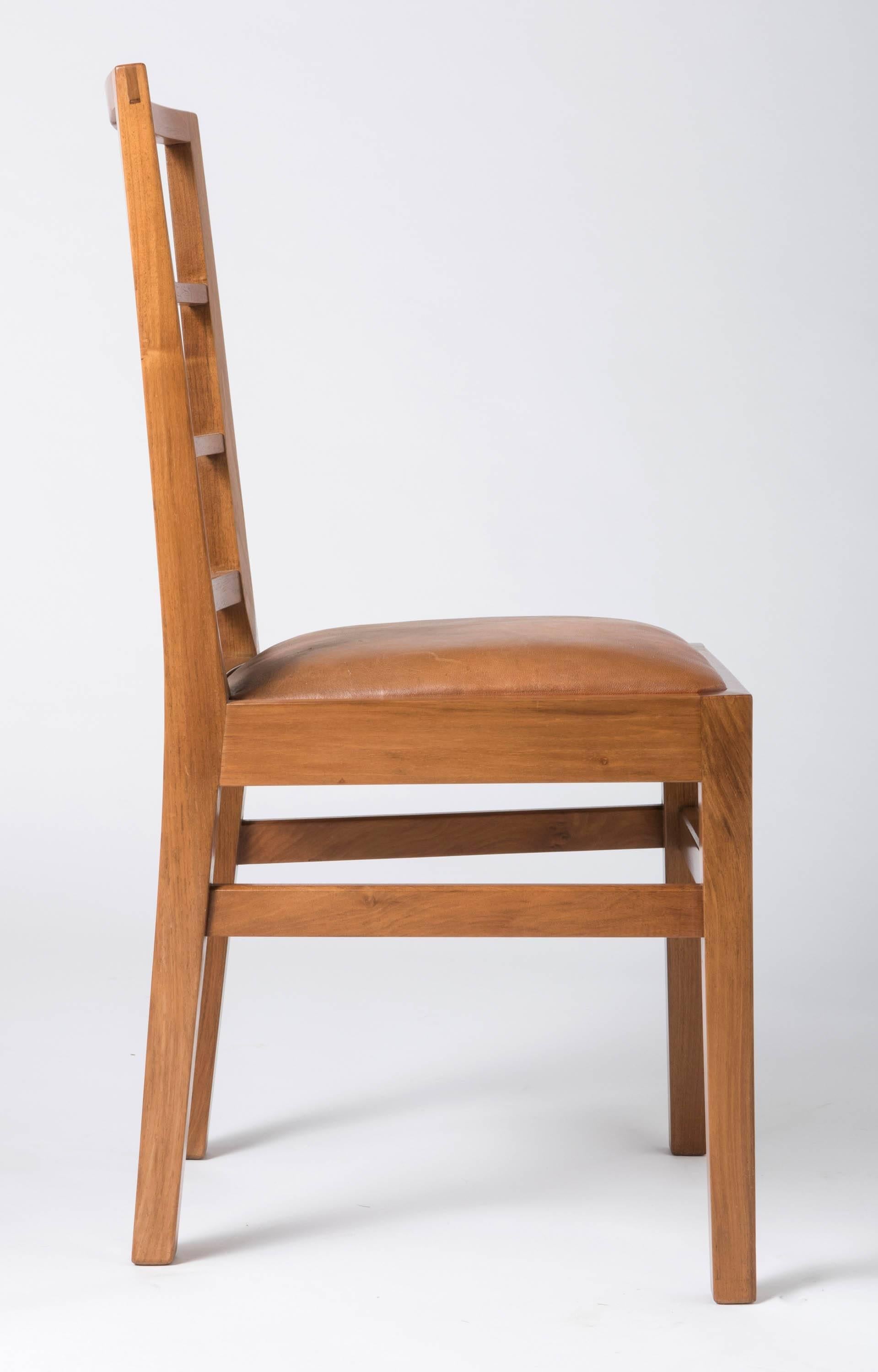  Edward Barnsley set of eight walnut dining chairs, England circa 1947 4