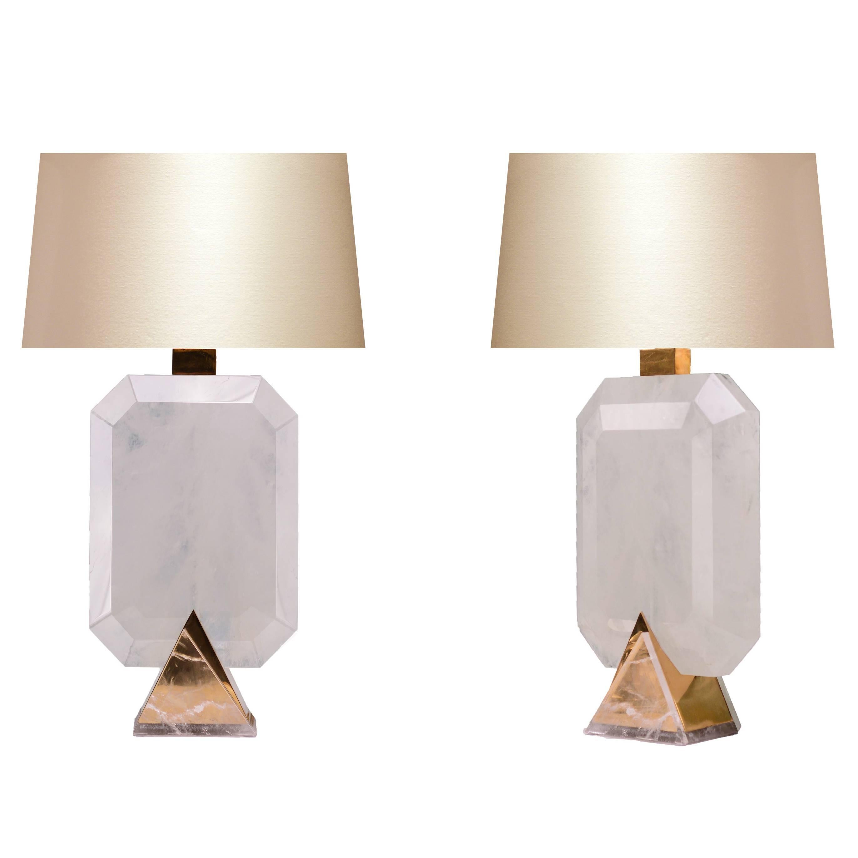Rocco Rock Crystal Lamps By Phoenix 