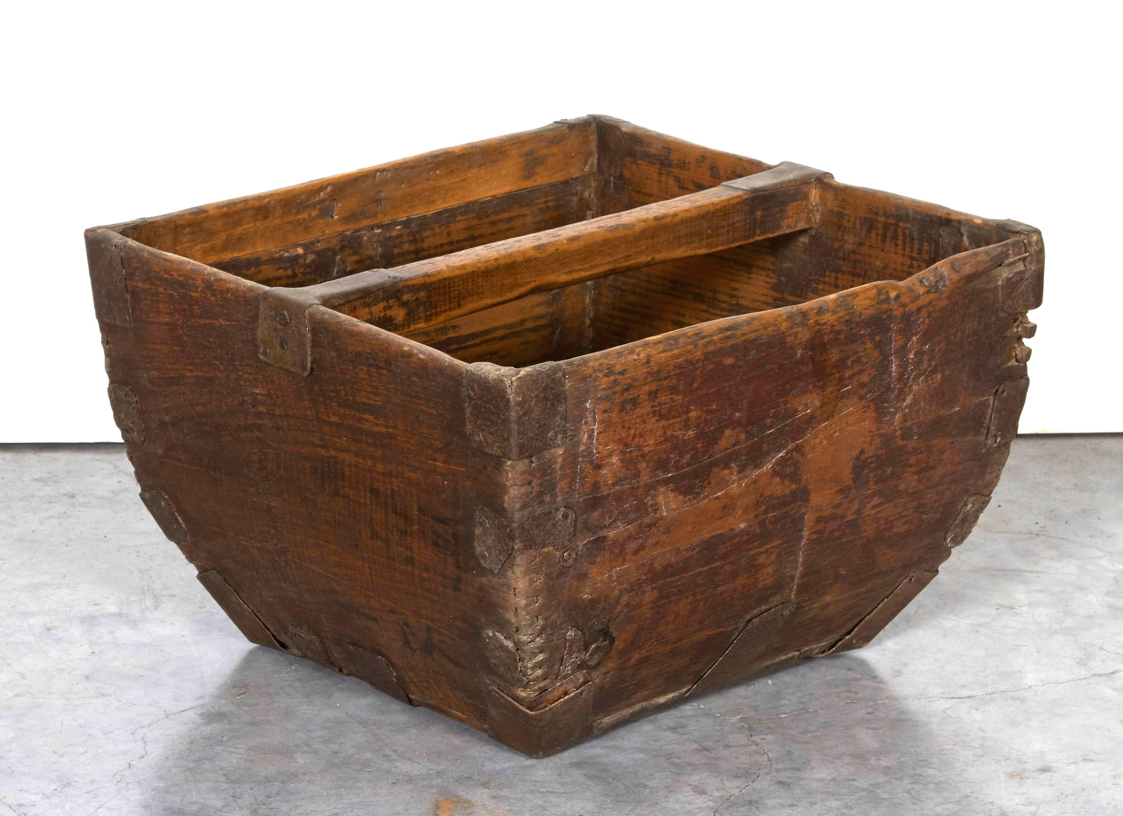 antique rice basket