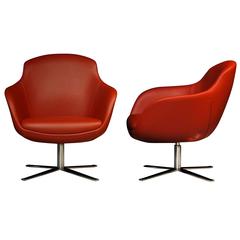 Swivel Chair, Florentine Primo Fiore Leather, Italian manufacturer. No minimum. 10