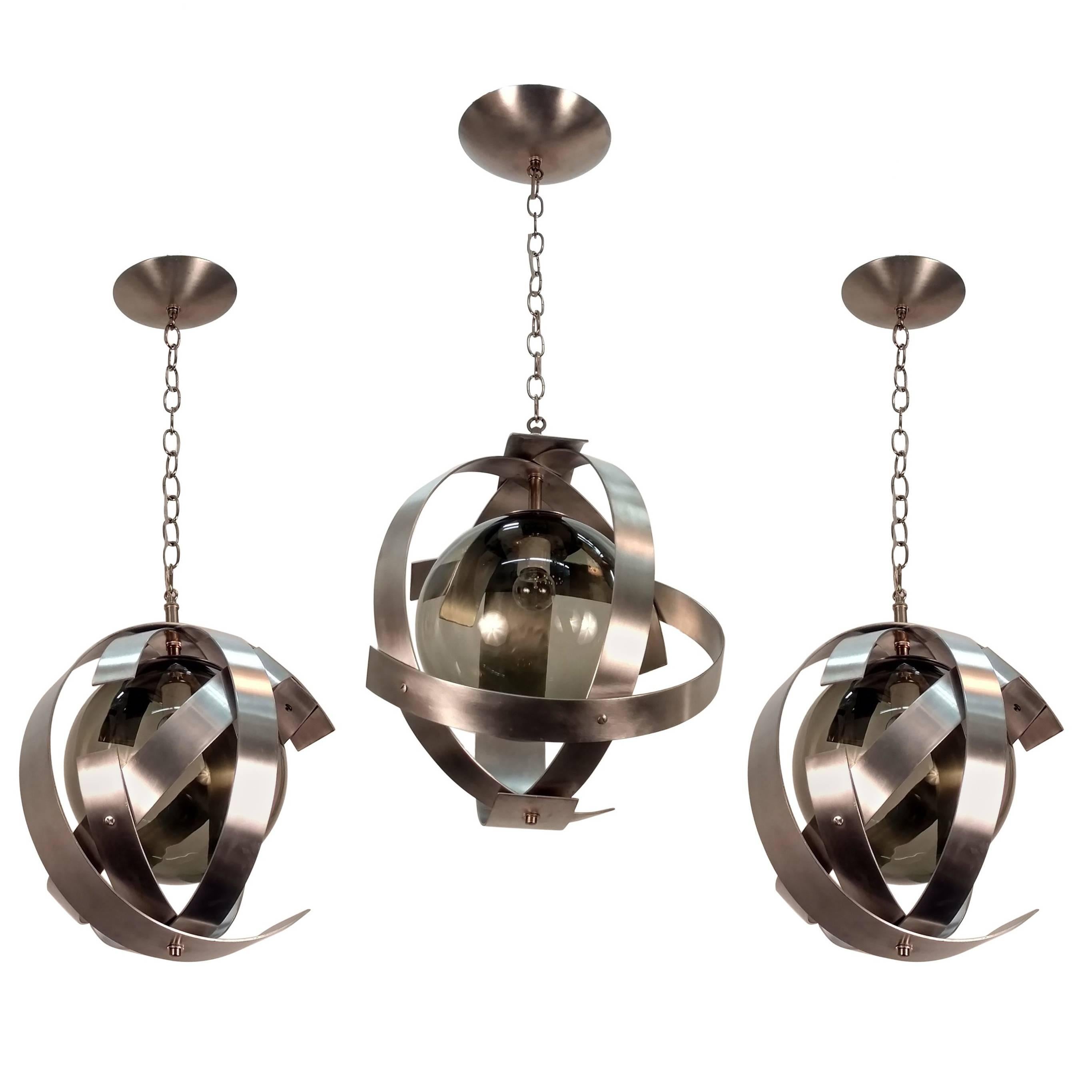 Lampadari in alluminio Orb in vendita