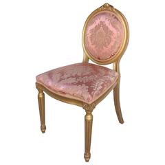 Early 20th Century European Giltwood Accent or Desk Chair