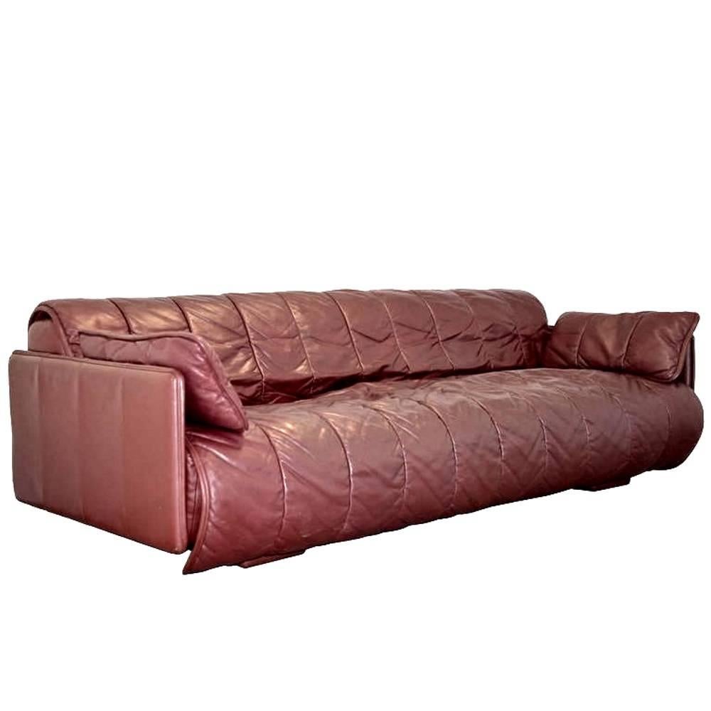 Vintage De Sede Patchwork Leather Sofa / Daybed, Switzerland 1970`s For Sale