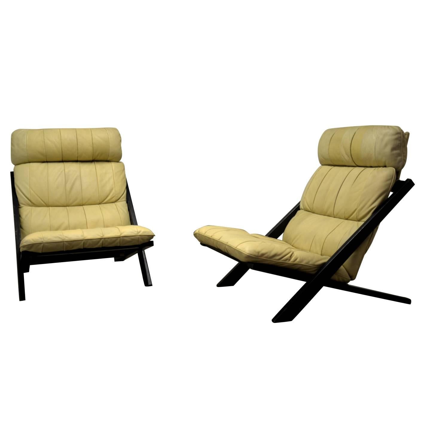 Patchwork Leather Lounge Chair by Ueli Berger for De Sede, Switzerland 1970`s For Sale