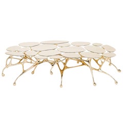 Brass Coffee Table/Accent Table by Zhipeng Tan