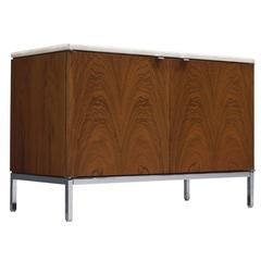 Florence Knoll Small Credenza in Marble and Rosewood