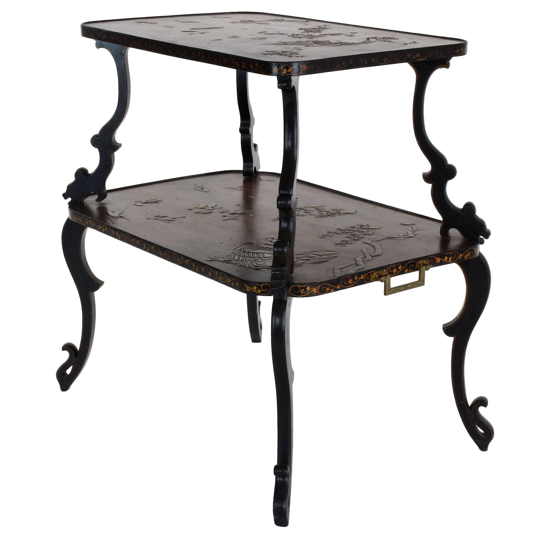 Antique French Art Nouveau Table by Louis Majorelle