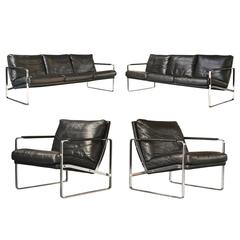 Used Model 710 Sofas 'X2' & Chairs 'X2', Preben Fabricius, Walter Knoll, 1970 Suite